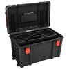 vidaXL Portable Flight Case Black 22.4"x13.8"x12.8" PP