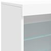 vidaXL Sideboard White Engineered wood, Glass Medium Sideboard