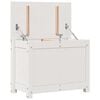 vidaXL Storage Box White Solid Pine Wood Medium Storage Box