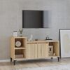 vidaXL TV Cabinet Sonoma Oak Engineered Wood Medium Modern Design