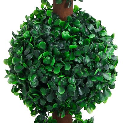 vidaXL Artificial Boxwood Plant with Pot Ball Shaped Green 35.4"
