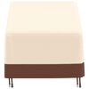 vidaXL Garden Lounge Chair Cover Beige and Brown
