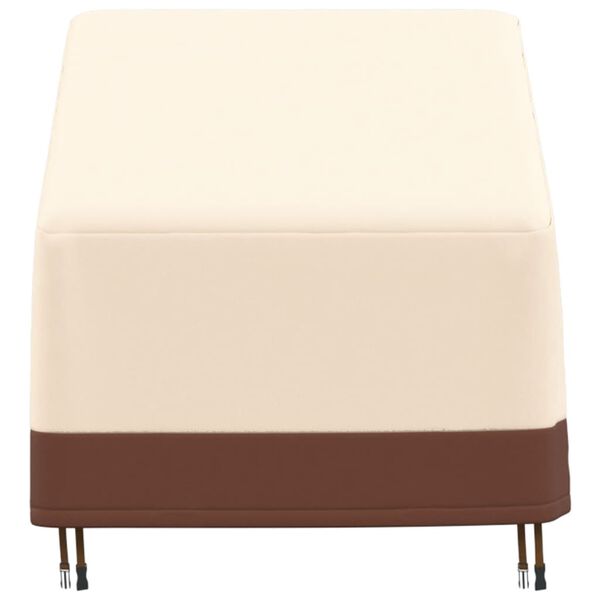 vidaXL Garden Lounge Chair Cover Beige and Brown