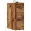 vidaXL Narrow Bathroom Cupboard Old wood Engineered wood Slim