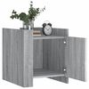 vidaXL Bedside Cabinet Grey Sonoma Engineered Wood 17.7 x 19.7 x 19.7 in