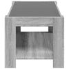 vidaXL Coffee Table Grey Sonoma Engineered wood, Glass Medium