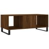 vidaXL Coffee Table Brown Oak Engineered wood, Iron Medium Coffee Table