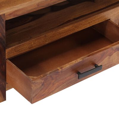 vidaXL TV Cabinet 46.6"x11.8"x15.7" Solid Sheesham Wood