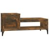 vidaXL Coffee Table Smoked oak Engineered wood Medium Coffee Table