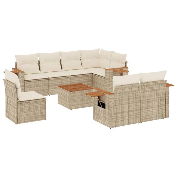 vidaXL Garden Sofa Set Beige