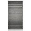 vidaXL Wardrobe Concrete Grey Engineered Wood Large Wardrobe