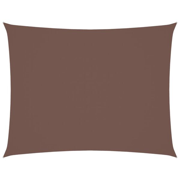 vidaXL Sunshade Sail Oxford Fabric Rectangular 13.1x19.7' Brown