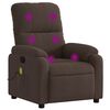 vidaXL Massage Recliner Chair Brown