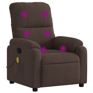 vidaXL Massage Recliner Chair Brown