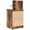 vidaXL Bedside Cabinet Set of 2 Smoked Oak Engineered Wood