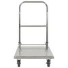 vidaXL Platform Wagon Silver 32.3x20.9x33.9" Stainless Steel
