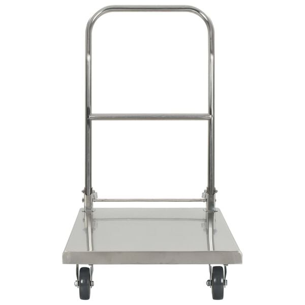 vidaXL Platform Wagon Silver 32.3x20.9x33.9" Stainless Steel