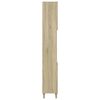 vidaXL Bathroom Cabinet Sonoma Oak Engineered Wood Tall and Narrow