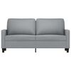 vidaXL 2-seater Sofa Light Gray Fabric (100% polyester), metal, textilene