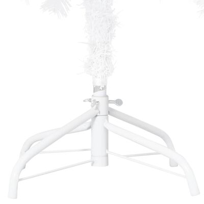 vidaXL Artificial Christmas Tree with Thick Branches White 7 ft PVC