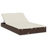vidaXL Patio Sunbed Brown