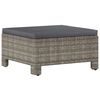 vidaXL Garden Lounge Set Grey PE Rattan Large Modular