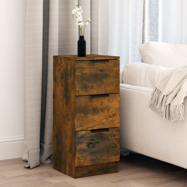 vidaXL Sideboard Smoked oak Engineered wood Small Sideboard
