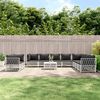 vidaXL Garden Lounge Set White, Dark Grey