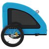 vidaXL Pet Bike Trailer Blue Oxford Fabric, Iron, PVC Small Durable