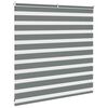 vidaXL Zebra Blind Dark grey 100% polyester, aluminum 59.1 x 39.4 in