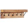 vidaXL Coat Rack with Shelf Brown 73 x 19 x 23 cm Solid Acacia wood
