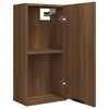 vidaXL Bathroom Cabinet Brown Oak Engineered wood Medium Wall mounting