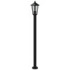 vidaXL Outdoor Floor Lamp Black Stainless Steel 47.2 in height