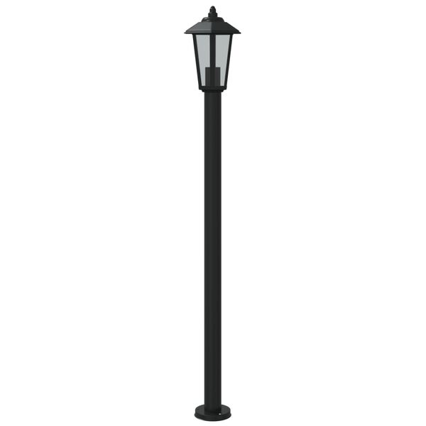 vidaXL Outdoor Floor Lamp Black Stainless Steel 47.2 in height