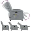 vidaXL Massage Recliner Chair Light grey