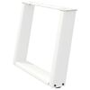 vidaXL Coffee Table Leg White Powder-coated steel Adjustable