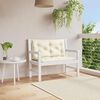 vidaXL Garden Bench Cushion Set of 2 Cream White