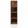 vidaXL Bottom Cabinet Old wood Engineered wood 7.9 x 17.5 x 32.1 in