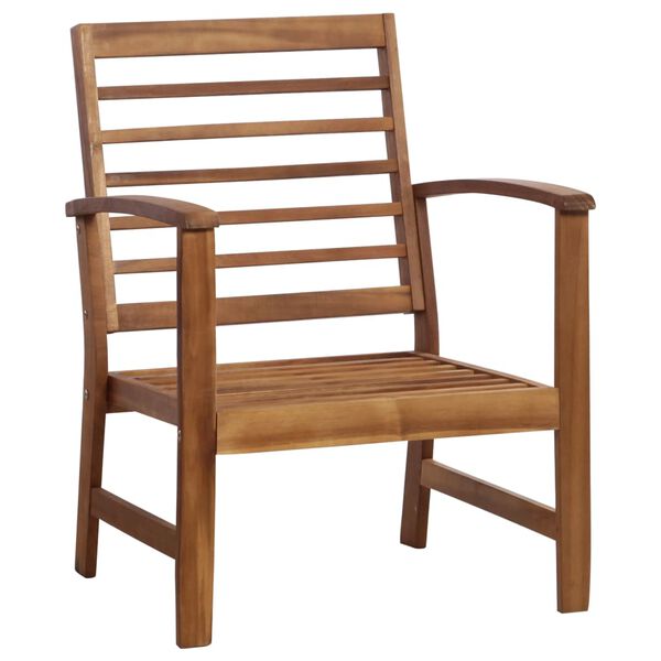 vidaXL Garden Sofa Set Brown Solid Acacia Wood Medium Durable