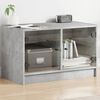 vidaXL TV Cabinet Concrete Gray Engineered Wood Compact TV Cabinet