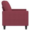 vidaXL 2-seater Sofa Wine Red Fabric (100% polyester), metal, textilene