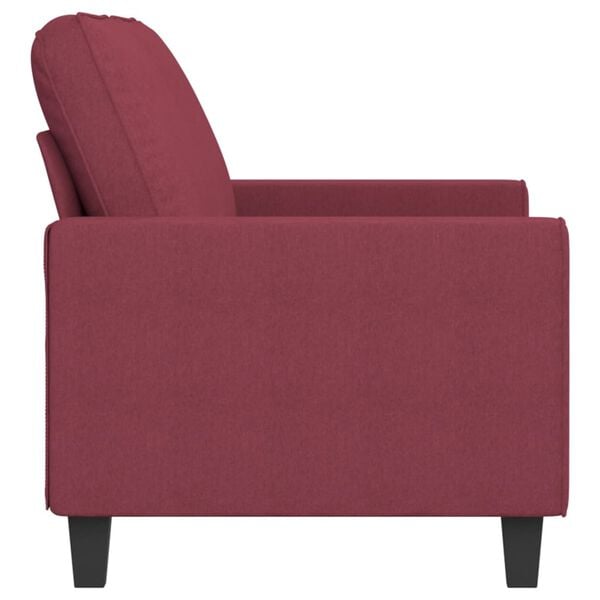 vidaXL 2-seater Sofa Wine Red Fabric (100% polyester), metal, textilene