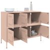 vidaXL Sideboard Pink Cold-rolled steel Medium Sideboard Rectangular