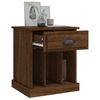 vidaXL Bedside Cabinet Set of 2 Brown Oak Engineered Wood