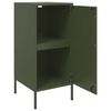 vidaXL Sideboard Set of 2 Olive Green Cold-rolled Steel Medium