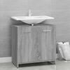vidaXL Bathroom Cabinet Gray Sonoma 23.6"x13"x23.6" Engineered Wood