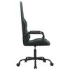 vidaXL Gaming Chair Black and Green Faux leather Standard