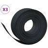 vidaXL Garden Edgings 3 pcs Black 32.8' 7.9" Polyethylene