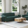 vidaXL Sofa 2 pcs Green Linen-blend Fabric