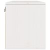 vidaXL Wall Cabinet White Solid Pinewood 31.5 x 11.8 x 13.8 in